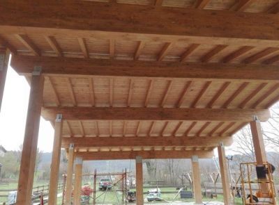 Fornitura e posa di strutture in legno Pini Matteo azienda edile specializzata in lavori edili e coperture